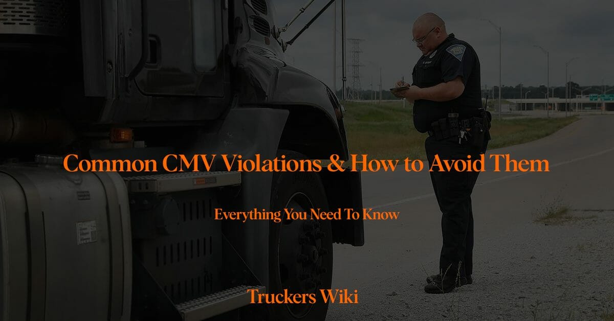 Common CMV Violations & How to Avoid Them everything you need to know truckers wiki