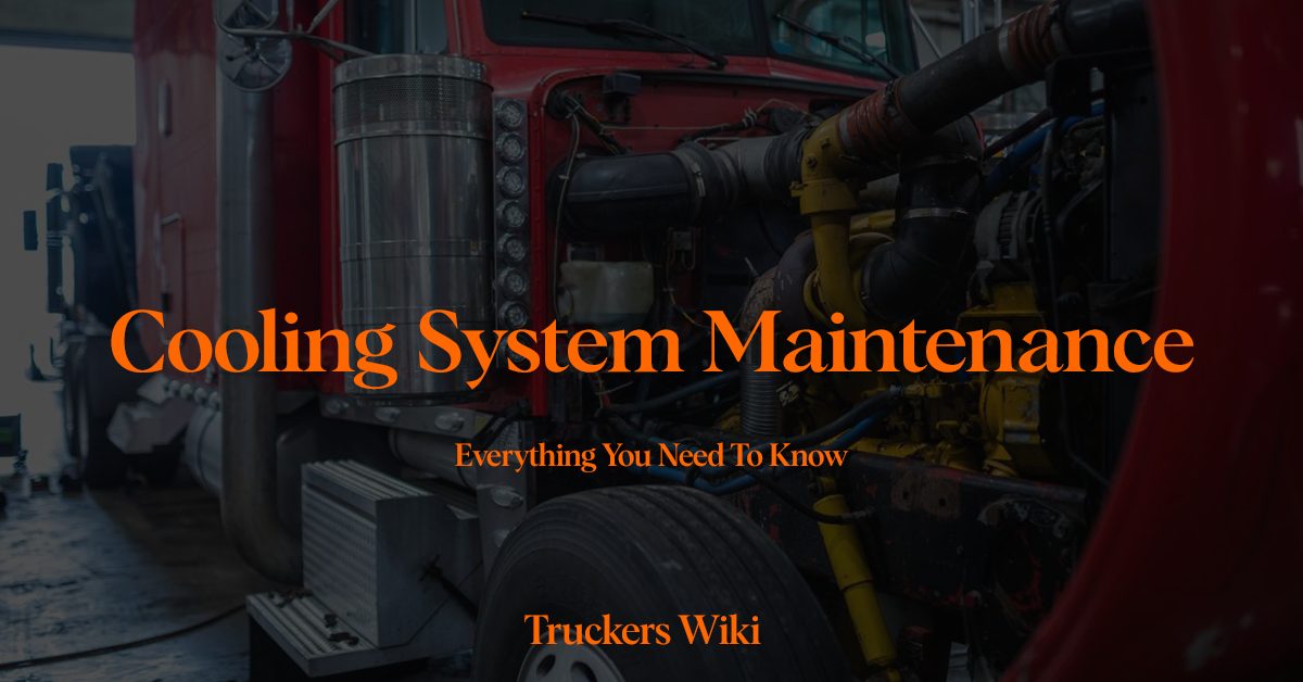 Cooling System Maintenance everything you need to know truckers wiki