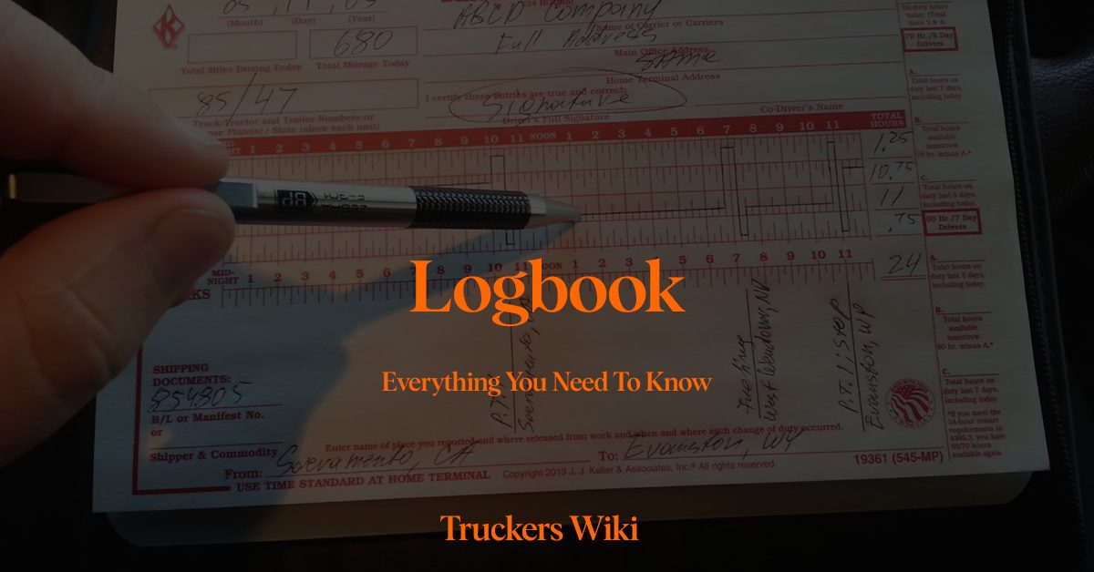 LogBook Everything you need to know Truckers Wiki
