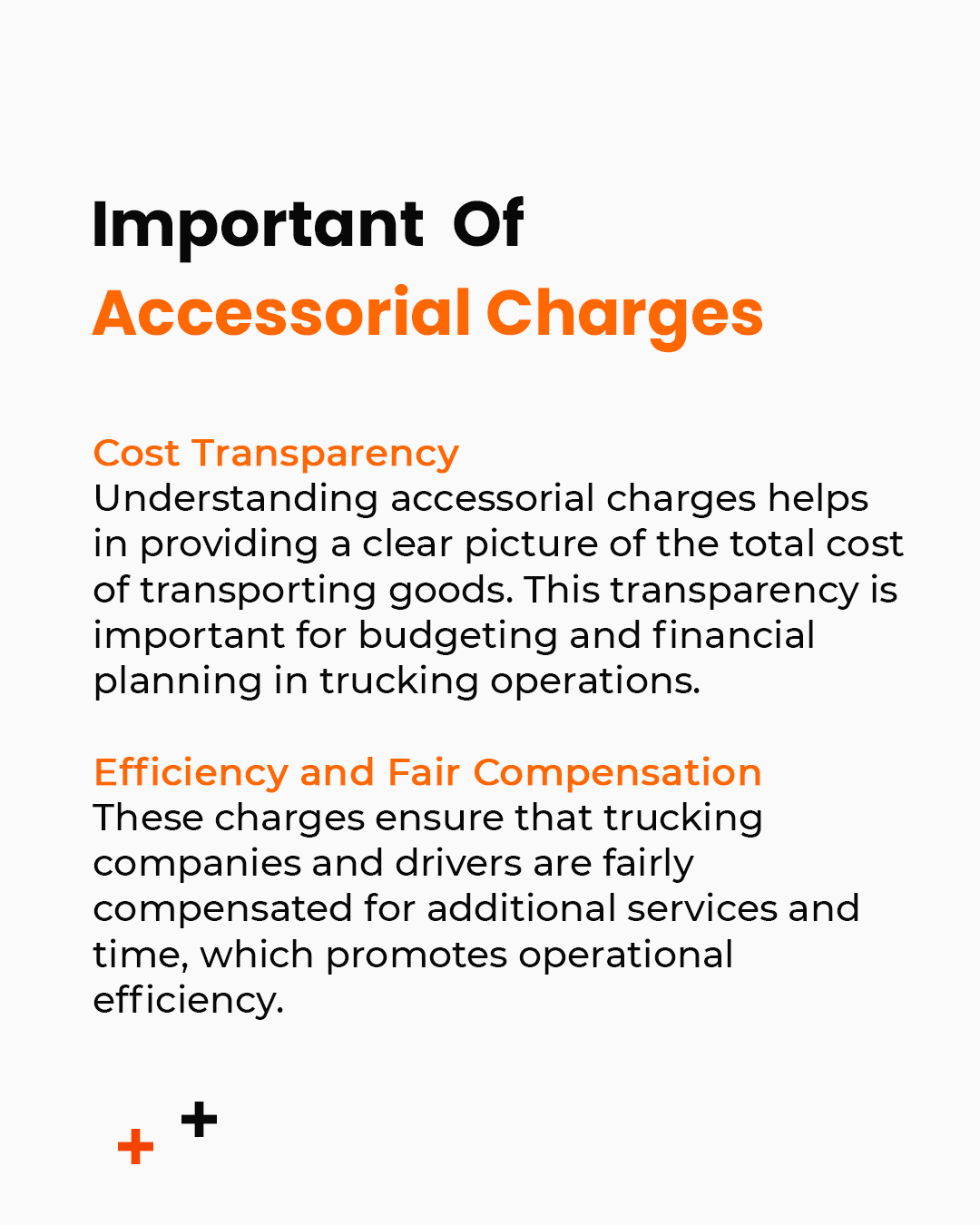 Accessorial charge fact card 4