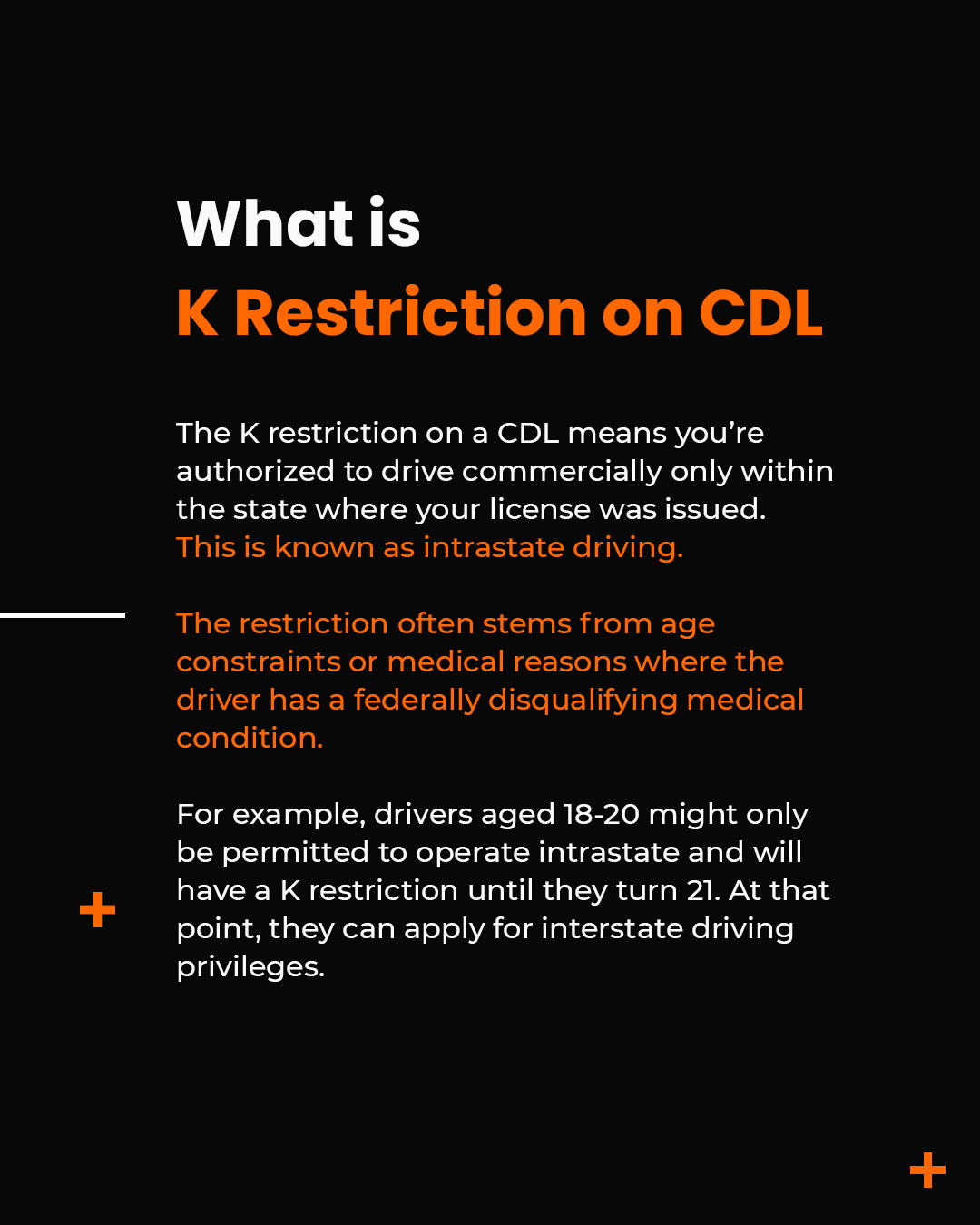 K Restriction on CDL Fact Cards - Learn Fast and Share Card 2