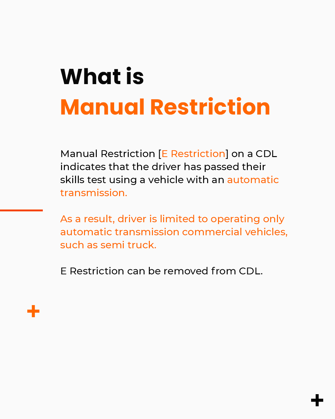 E Restriction Manual Definition Trucking - Truckers Wiki Carousel 2