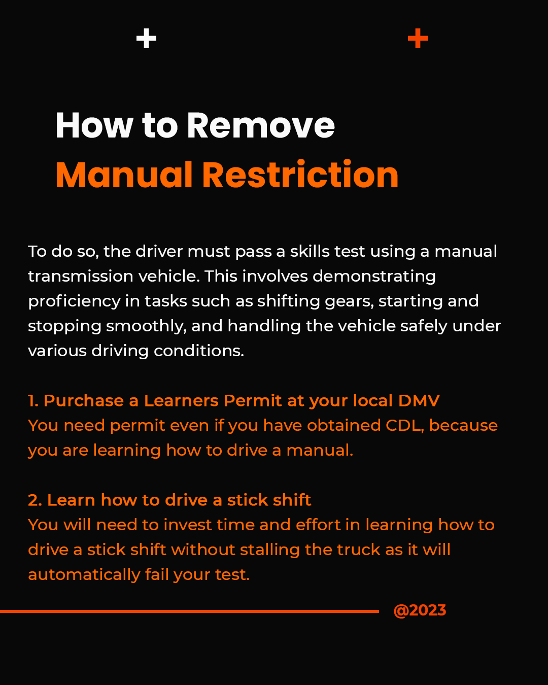 E Restriction Manual Definition Trucking - Truckers Wiki Carousel 3