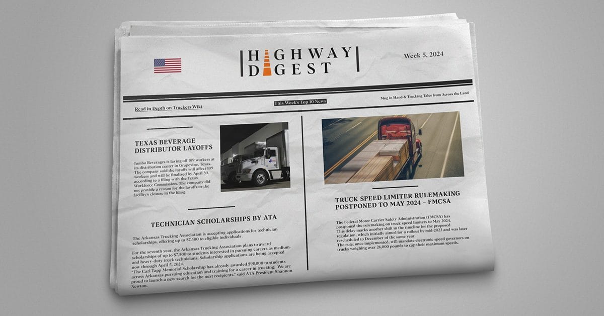 Highway Digest No 5 trucking news truckers wiki